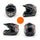 Motorcycle Motor Bike Scooter Safety Helmet bright black skull