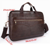 Herren Aktentasche Handtasche Dokument Business Office Laptop Tasche Leder