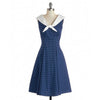 Vintage Hepburn Estilo Entallado Vestido sin Mangas