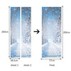 Neuf 3d Diy PVC Imperméable Porte Mur Autocollant Décoration Neige D'Hiver