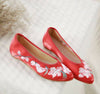 Chinese  Vintage Ethnic Embroidery Ballet Flat Marry Janes Dancing Shoes  Canna