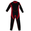 M014 M015 M016 Child One-piece Diving Suit 2.5mm Surfing Wetsuit   black red   2