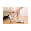 Old Beijing Cloth Shoes Thick Sole National Style Embroidered Woman Shoes  white