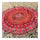 Round Tassel Knitted Beach Towel Lantern Towel Chiffon  red