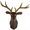 Plastic Deer Head Wall Hanging Decoration bronze