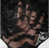 Plus Size Dress Women Lace Long Sleeve Scalloped Neck Cocktail Party Maxi Prom