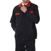 Working Protective Gear Uniform Suit Canvas Garage red collar top clothes 170