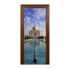 Porte Autocollant Neuf 3d Diy PVC Imperméable Décoration Murale Taj Mahal Qd037