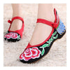 Old Beijing Cloth Embroidered Shoes Soft Sole Slipsole