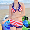 Bikini 3pcs Batwing-sleeved Blouse Swimsuit Swimwear Bathing Suit
