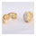 Fresh Earrings 18K Gold Platinum Galvanized   yellow