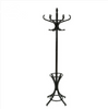 Coat Rack Stand 12 Hooks Wooden Walnut
