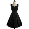 Big Peplum Boob Tube Top Square Collar Dress   black