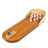 Mini Wooden Bowling Toy Table Game Kids Toy