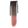 55cm Colorful Horsetail Ponytail Straight Gradient Hair extension Cosplay party