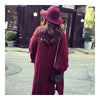 Puff Sleeve Cardigan Loose Knitwear Sweater Coat