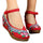 Old Beijing Cloth Embroidered Shoes Casual   red
