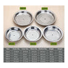 Stainless steel disc tray dumplings vegetable dish steamed dish draining double