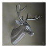 Plastic Deer Head Wall Hanging Decoration silver