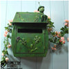 European Classical Villa Mailbox Countryside Hanging Mailbox Iron Painted