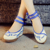 Chinese Ethnic Embroidery Inner high Heel Elevator Cheongsam Dress Shoes Plum