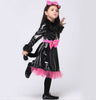 Fille Chat Déguisement Halloween Jeune Enfants Chaton Robe Soirée