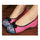 Peacock Old Beijing Cloth Embroidered Shoes  pink