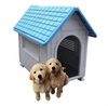 DURABLE DOG HOUSE KENENL - LARGE  BLUE / RED