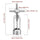 304 Stainless steel Red wine bottle opener Cross screw opener Corkscrew