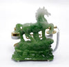 Vintage Antique Retro Caller ID Handset Desk Jade Telephone Hand free Horse Gree