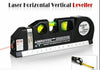 Laser Level Pro 3 with Tape Measure 8FT/250cm Horizontal Vertical Measuring Tool