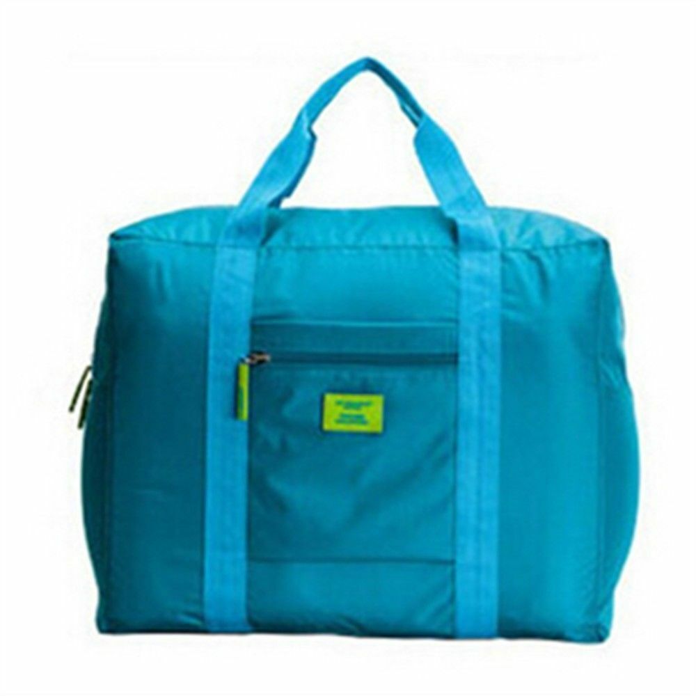 Travel Luggage Bag Foldable e Waterproof 33L Pouch Storage Suitcase Blue