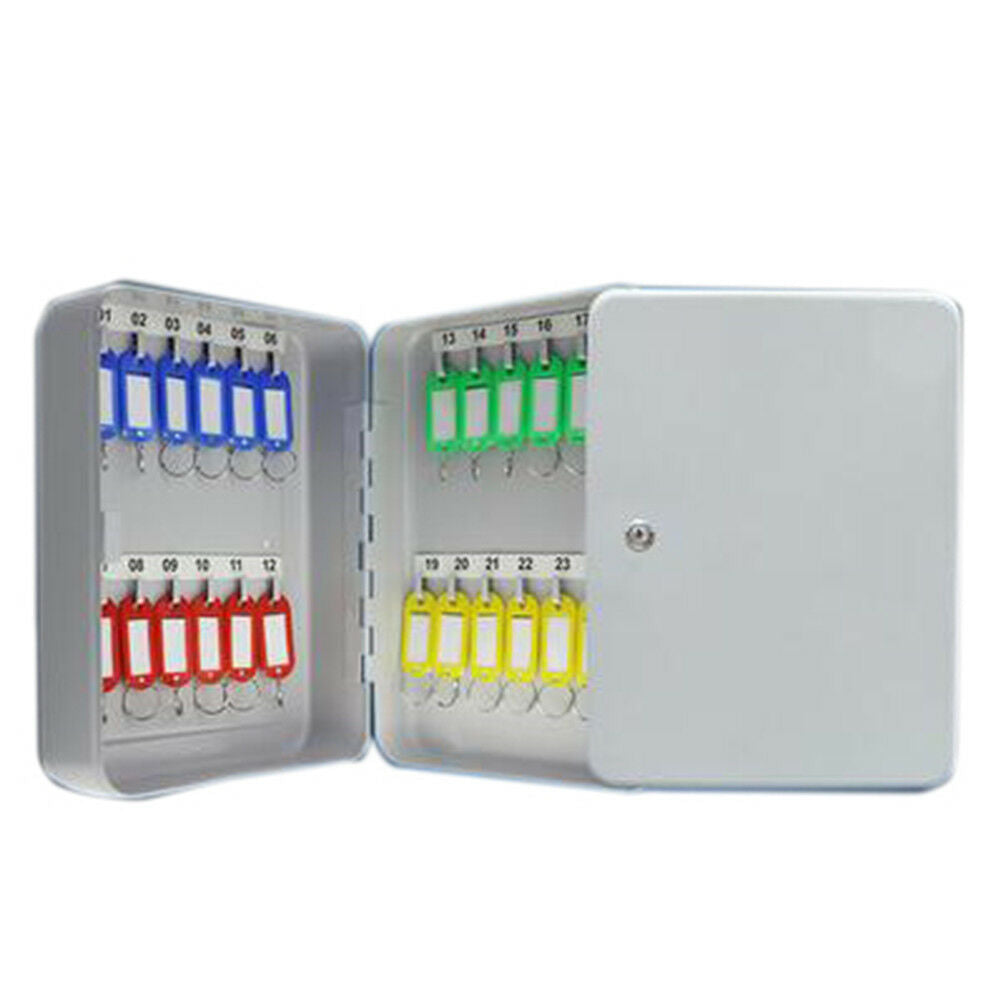 Key box Wall-mounted 20-48 bit home key cabinet creative storage box W key tags