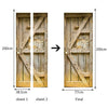 Neuf 3d Diy PVC Imperméable Porte Autocollant Mural Porte en Bois Qd020