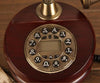 Vintage Antique Retro Caller ID Handset Desk wood Telephone Hand free Brown