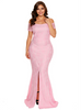 Romantic Crochet Lace Floral Off Shoulder Thigh Split Maxi Long Party Prom dress