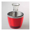 Acero Inoxidable Mini Hielo Almacenaje Cubo Vino Barril Rojo