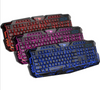 Gaming Tastatur 3 Colours Hintergrundbeleuchtung Verkabelte Multimedia Pc