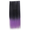 60cm Extension de Cheveux Pièce Dégradé Morceau Long Droit 55 Couleurs