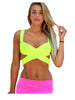 Hot Sale New Fashion fluorescent color burst models bustier sexy chest wrapped