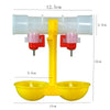 Double Nipple Chicken Cup Waterer Automatic Drinker Steel Ball