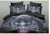 Ropa de Cama 4 Piezas Juego 3d Animal Colcha/Edredón Funda Hoja Algodón Lijado
