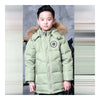Winter Middle Long Down Coat Boy Children Garments   green
