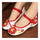 Small White Shoes Old Beijing Cloth Embroidered Shoes  red