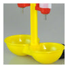 Double Nipple Chicken Cup Waterer Automatic Drinker Steel Ball