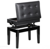 Solid Wood Heavy Piano Stool Height Adjustable Ebony
