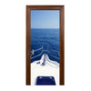 Neuf 3d Diy PVC Imperméable Porte Autocollant Mural Yacht Qd056
