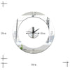 Home Decoration Wall Clock 3D Mirror Circle Sticking