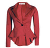 5 colors Asymmetrical High Low Pleated Casual Suit Blazer Jacket