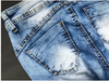Sexy Denim Azul Cloth Parche Socorro Pitillo Vaqueros Elásticos